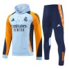 Real Madrid Hoodie Sweat d'Entraînement 2024-25 Bleue Real Madrid Hoodie Sweat d'Entraînement 2024-25 Bleue